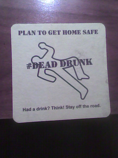 Dead Drunk Drinking Card